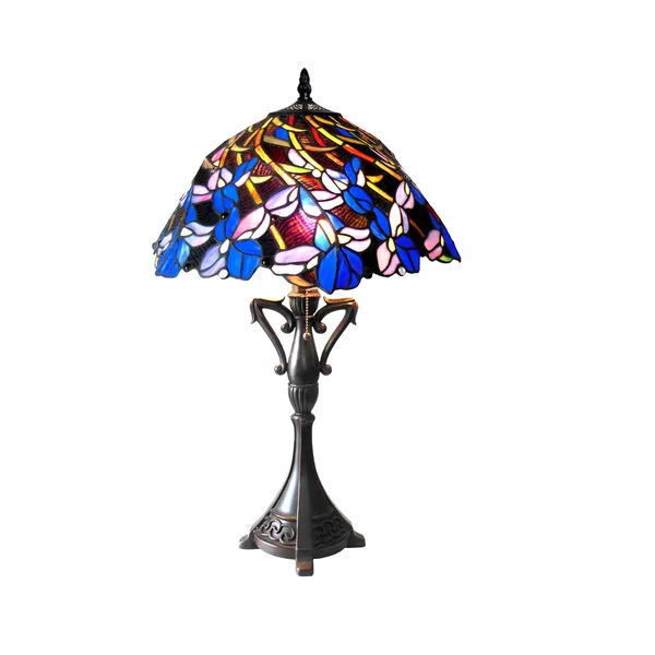 Chloe Lighting Natalie Tiffany-style 2 Light Iris Table Lamp 19x22 Shade