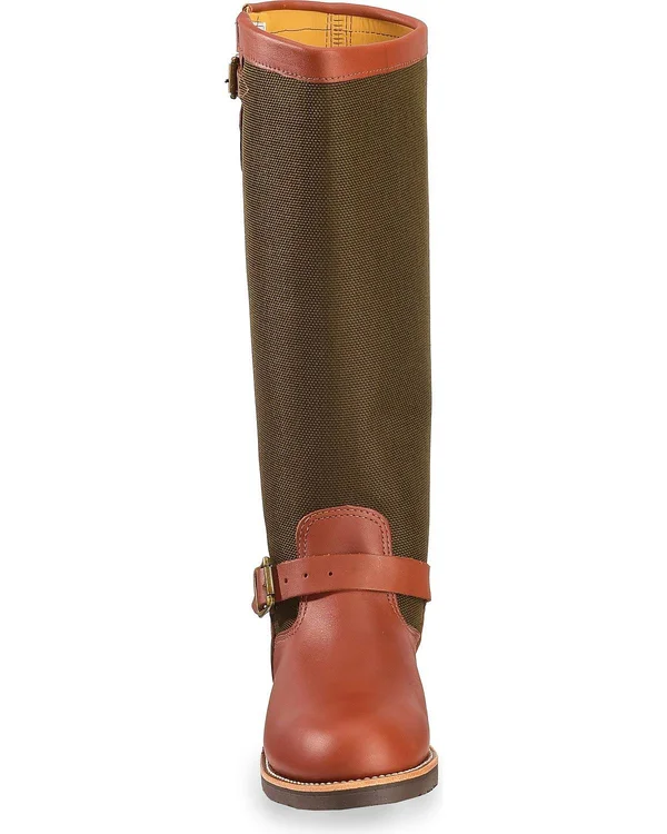 Chippewa Men's 17 inch Viper Cloth Snake Boot -7d Brown