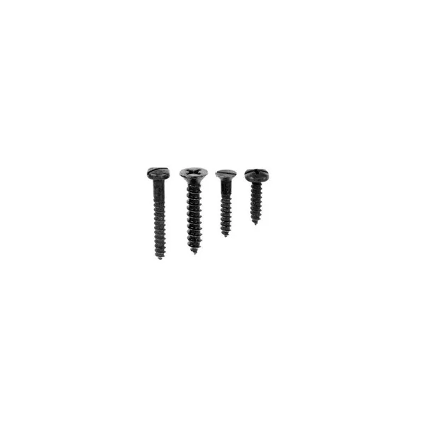 Acorn Manufacturing AS59 1-1/4x22 #8 Phillips, Single Slot Combination Pyramid He Black