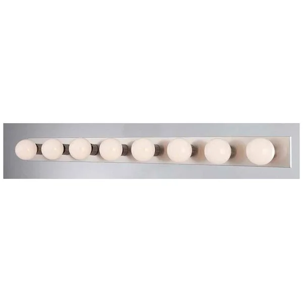 Volume Lighting 8-Light Bath Bar; Brushed Nickel V1028-33
