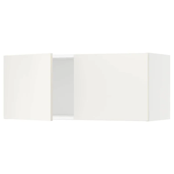 IKEA - SEKTION Wall Cabinet with 2 Doors - white/Veddinge White, 36x15x15 59338622