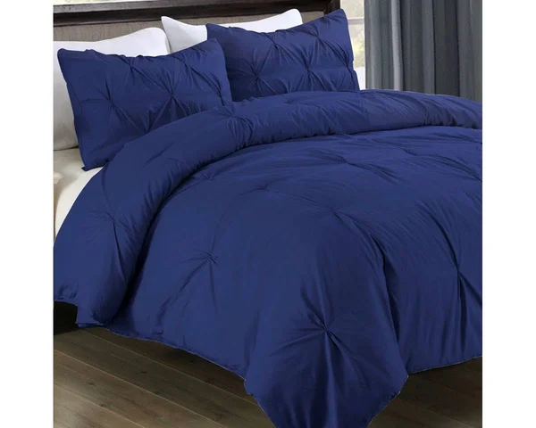 Lotus Home Water and Stain Resistant Pintuck Microfiber Comforter Mini Set - Size: King, Fig