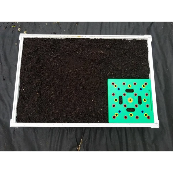 2 ft. x 3 ft. Square Foot Design Stack-able White Vinyl Raised Garden Bed Kit