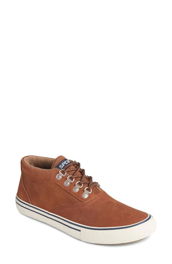 Men's Sperry Striper Storm Waterproof Sneaker 5731416 - 7.5 M, Tan Leather