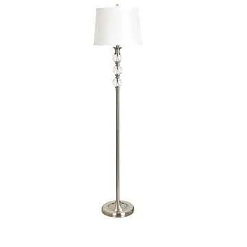 Willa Arlo Interiors Shipton Crystal and Metal 61.5'' Floor Lamp