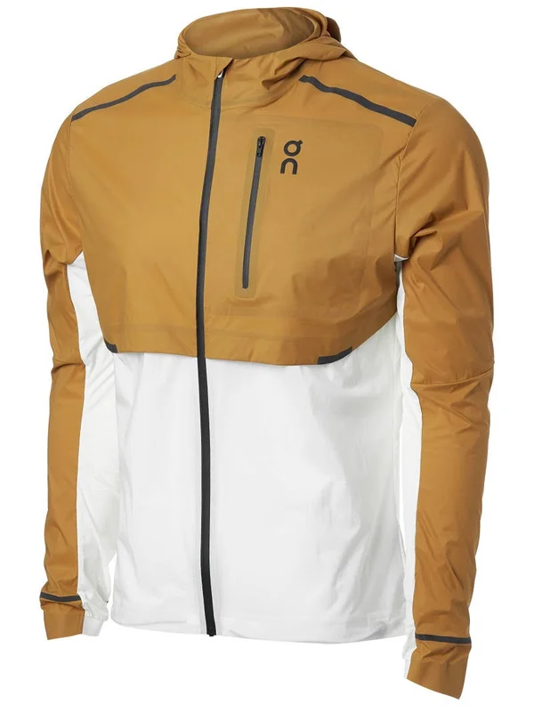 on Men's Weather Jacket 2 - Pecan - White - Small