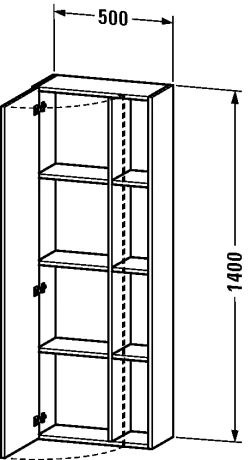 Duravit - DuraStyle Tall Cabinet Terra M - DS1238L1616