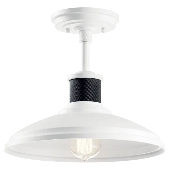 Kichler Allenbury Pendant/Semi Flush White 1 Light 49982WH
