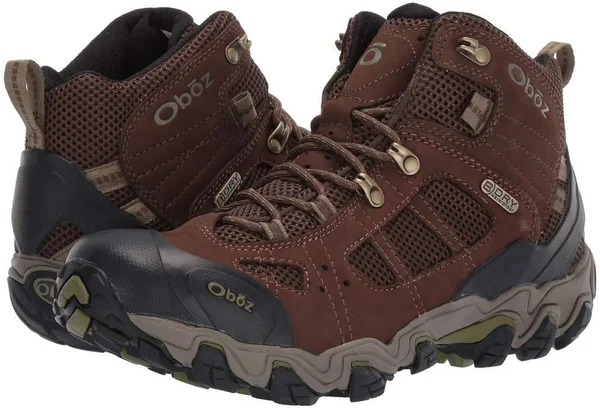 Oboz Men's Bridger Vent Mid B-Dry (10.5 Slate Brown/Mayfly Green)