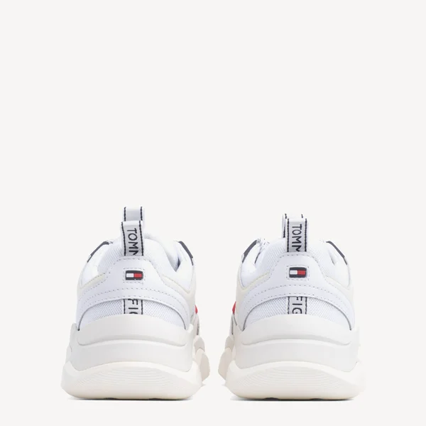 Tommy Hilfiger Chunky Mixed White Trainers