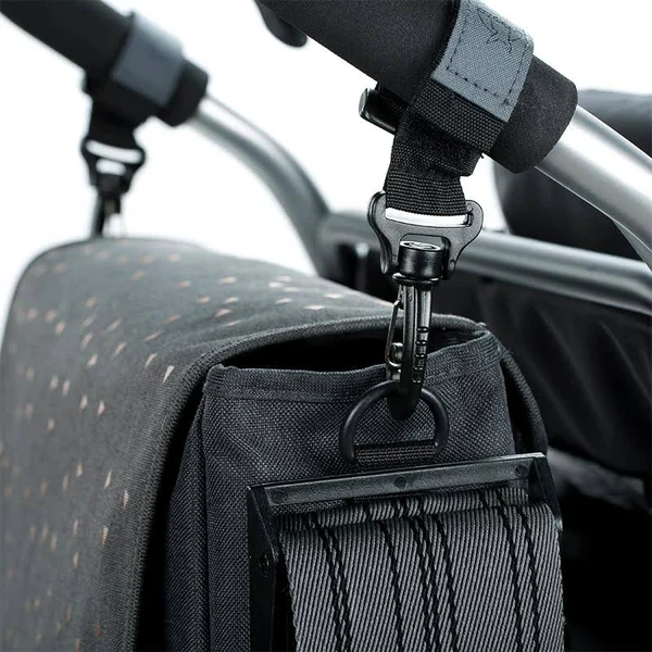Lassig Casual Messenger Diaper Bag Triangle Dark Grey