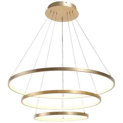 Dyal 3 - Light Unique Tiered LED Chandelier Orren Ellis Finish: Gold, Color Temperature: 3000K