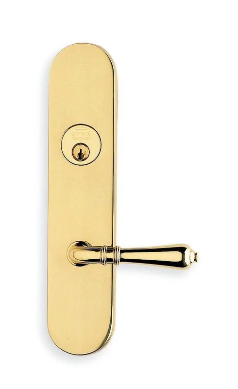 Omnia 3752J Keyed Entry Mortise Lock with Plates for Classrooms from The Locksets Collection Shaded Bronze Mortise Lock Keyed En