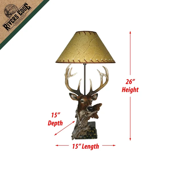 Rivers Edge Products 481 Deer Table Lamp