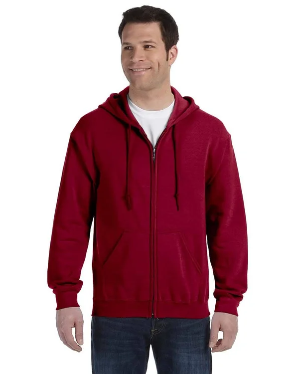 Gildan G186 - Heavy Blend 8 oz., 50/50 Full-Zip Hood - Cardinal Red