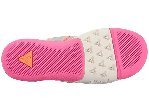 PLAE Emme Kids& Sneaker, Silver/Pink, 9