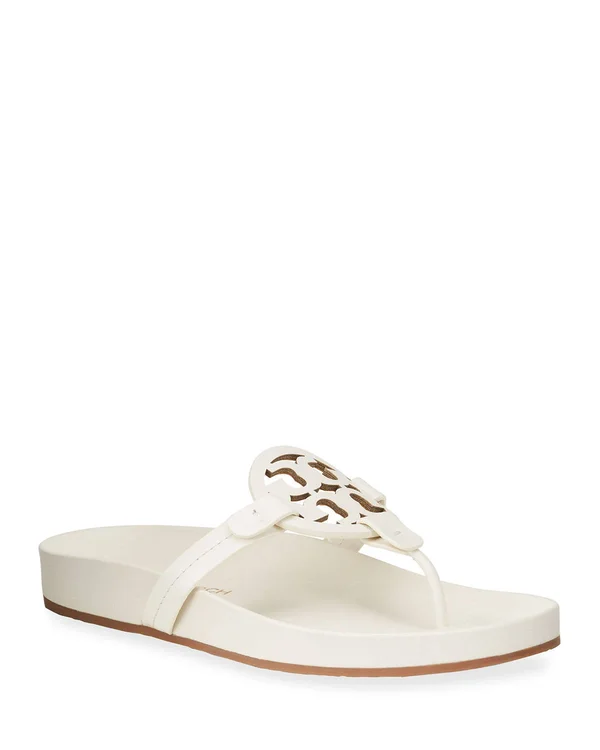 Tory Burch Women's Miller Cloud Thong Sandals - New Ivory