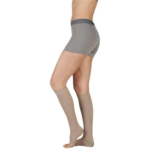 Juzo Soft Knee High Short Open Toe 20-30mmHg - V, Beige