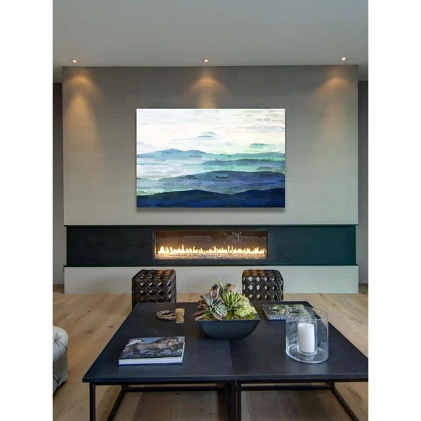 Parvez Michel 12 in. H x 18 in. W Mountain Tops by Parvez Taj Printed Canvas Wall Art - Multi-Colored