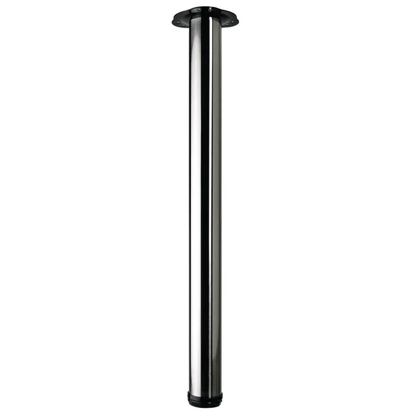 Hettich 2-3/8 in. x 28 in. Stainless Steel Adjustable Look Table Leg (Set of 4) - Silver