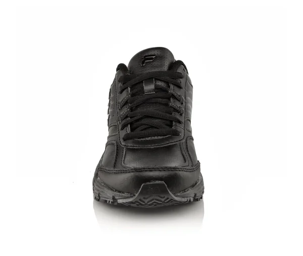 Fila Women's Memory Flux Slip Resistant Sneakers, Black Leather
