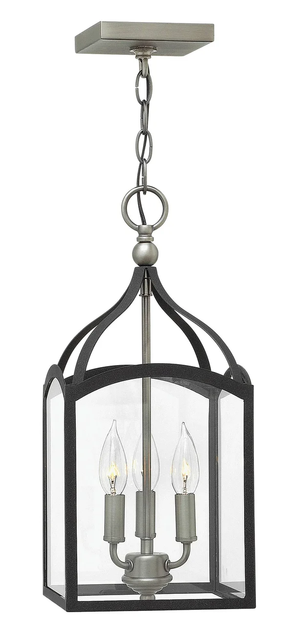 Hinkley Lighting 3413DZ Clarendon Foyer Pendant Light, Aged Zinc