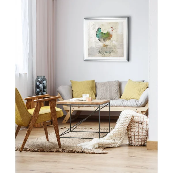 Butterfly Botanical I -Framed Giclee Print - 16 x 16