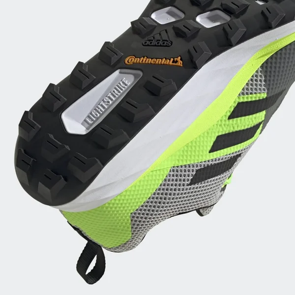 Adidas Terrex Two Trail Running Shoes - Men's - Grey Two, Core Black, Signal Green - 10.5