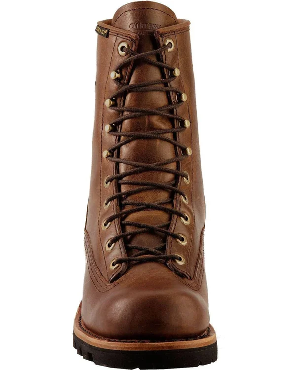 Chippewa 8 Bay Apache Insulated Waterproof Steel Toe Logger (Brown) Men's Work Boots