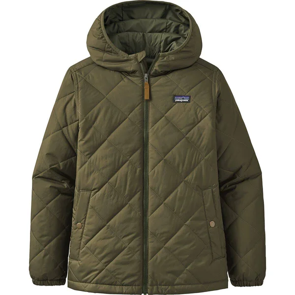 Patagonia Boys& Diamond Quilt Hoody XL - Basin Green