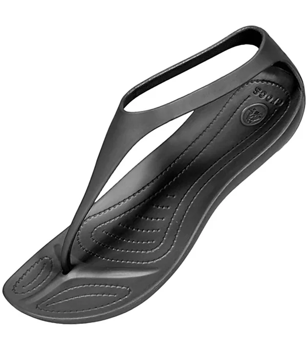 Crocs Women's Sexi Flip Sandals - Size: 8, Black