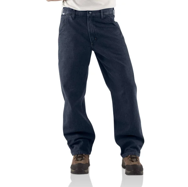 Carhartt Men's Flame Resistant Signature Denim Dungaree