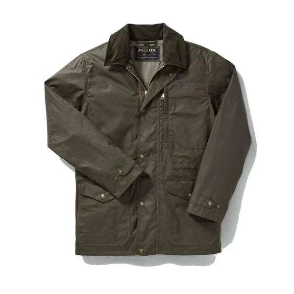 Filson Men's Cover Cloth Mile Marker Coat - Otter Green - 2XL