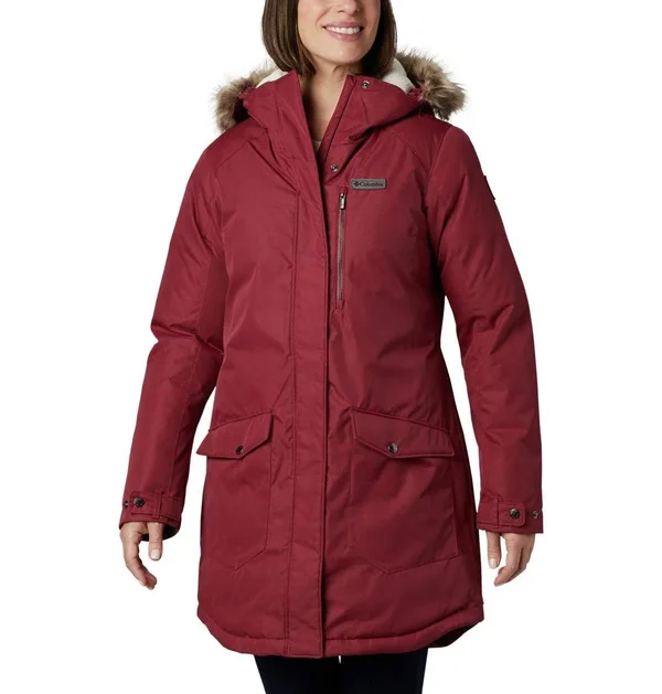 Columbia Women's Suttle Mountain Long Insulated Jacket - 2x - Red
