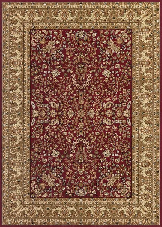Couristan Izmir Floral Mashhad Black Area Rug - 7&10x22 x 11&2x22