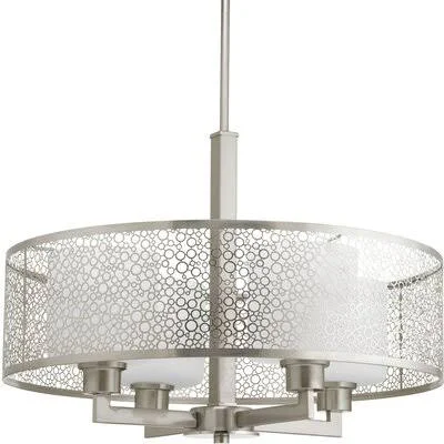 Latitude Run Keishasha 4-Light Drum Pendant