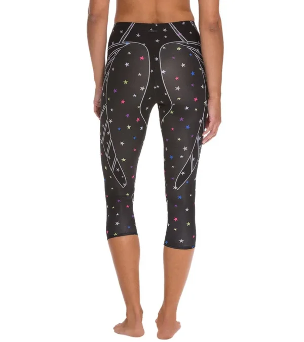 CW-X: Women's 3/4 Length Revolution Tights - Black/Multi Stars