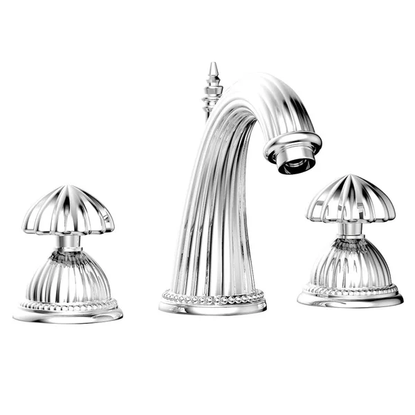 Phylrich K361-11B Georgian & Barcelona 7 5/8x22 Double Round Handle Widespread Bathroom Sink Faucet in Antique Bronze