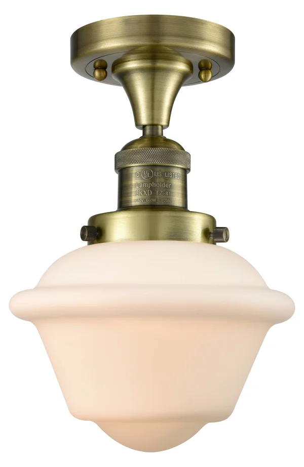 Innovations Lighting-Small Oxford 1 Light Semi-Flush Mount-517-1CH-AB-G531