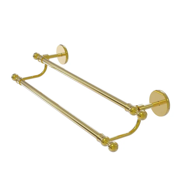 Allied Brass 1072/36 Skyline Collection 36 inch Double Towel Bar, Unlacquered Brass