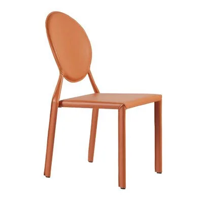 Midlothian Side Upholstered Dining Chair Isabelle & Max Color: Cognac