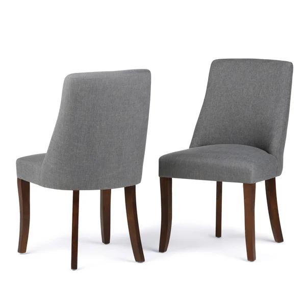 Wyndenhall Haley Deluxe Dining Chair (Set of 2), Cloud Grey