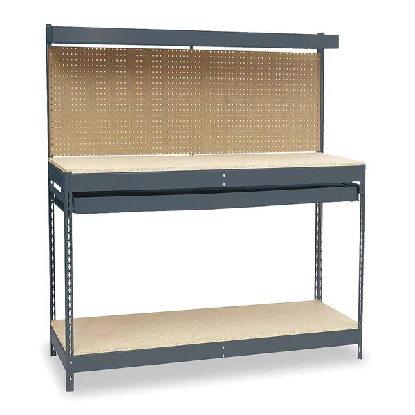Zoro Select 1YCA2 Workbench - Particleboard, 60x22 W, 30x22 D