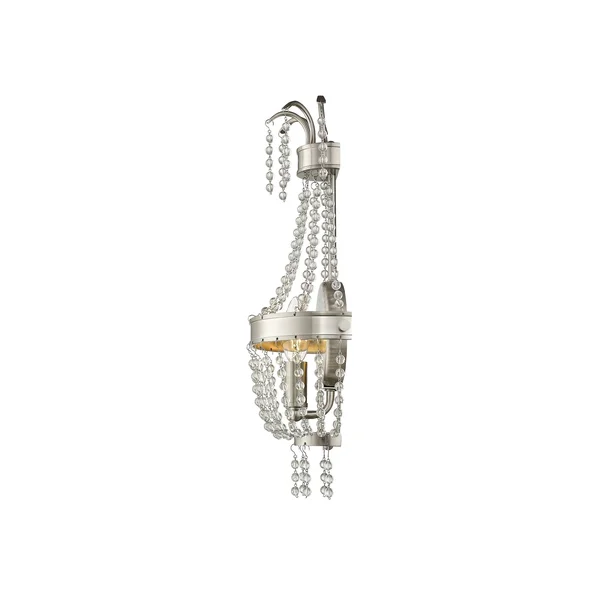 Livex Lighting 51872-91 Valentina 1 Light Wall Sconce - Brushed Nickel
