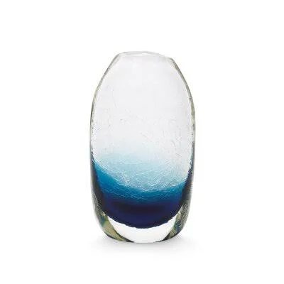 Midnight Blue/Clear Glass Table Vase Bungalow 5 Large