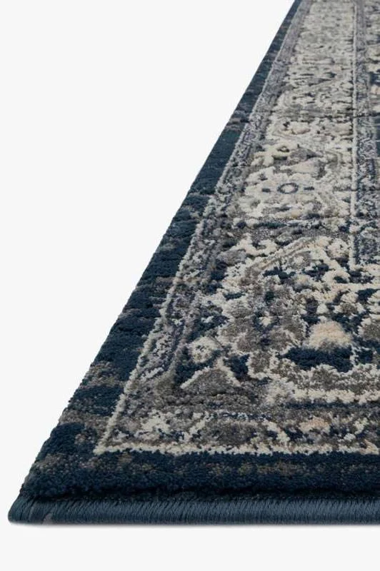 Everly by Magnolia Home VY-02 Grey/Midnight Rug Rectangle 5&3x22 x 7&8x22