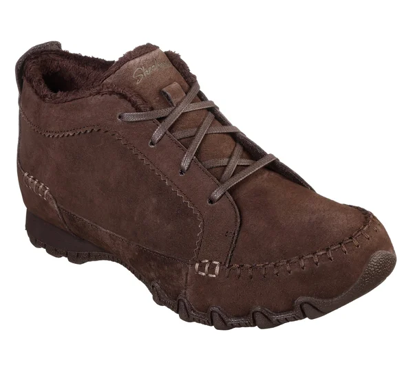 Skechers Women's Relaxed Fit: Bikers - Lineage Boots, Chocolate, 7.5