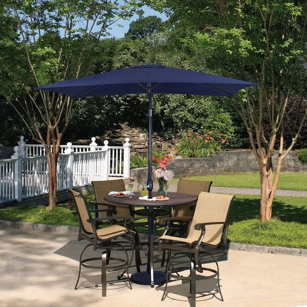 Bonosuki 10 x 6.5-Ft. Rectangular Patio Umbrella - Navy Blue
