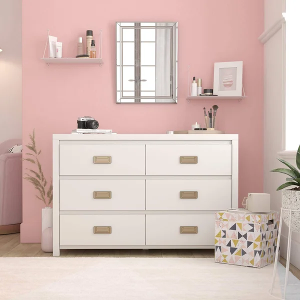 Kids' 6 Drawer Monarch Hill Haven Dresser - White - Little Seeds
