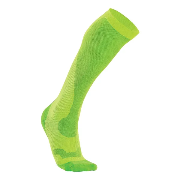 2XU Women's Compression Performance Run Socks - Fluro Green/Green